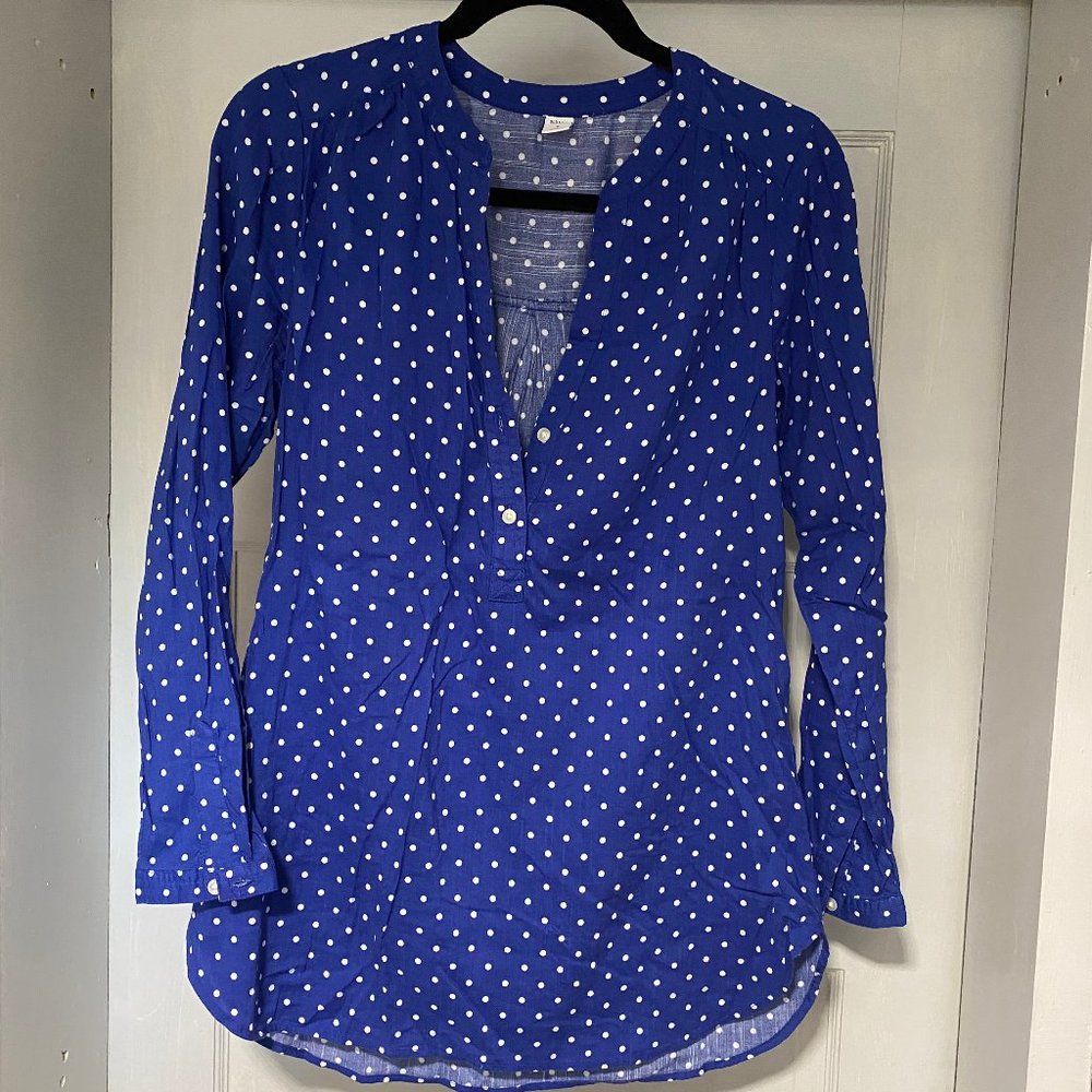 Blue Polka Dot Old Navy Blouse